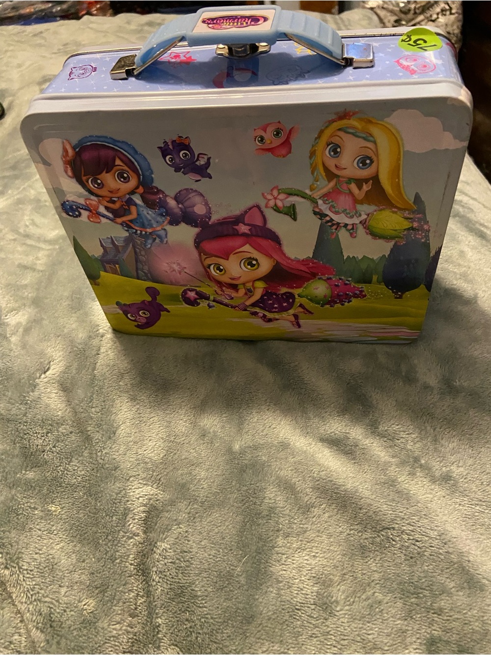 Kids Tin Play Case in Purple, Pink, Blue - Character Lunch Box